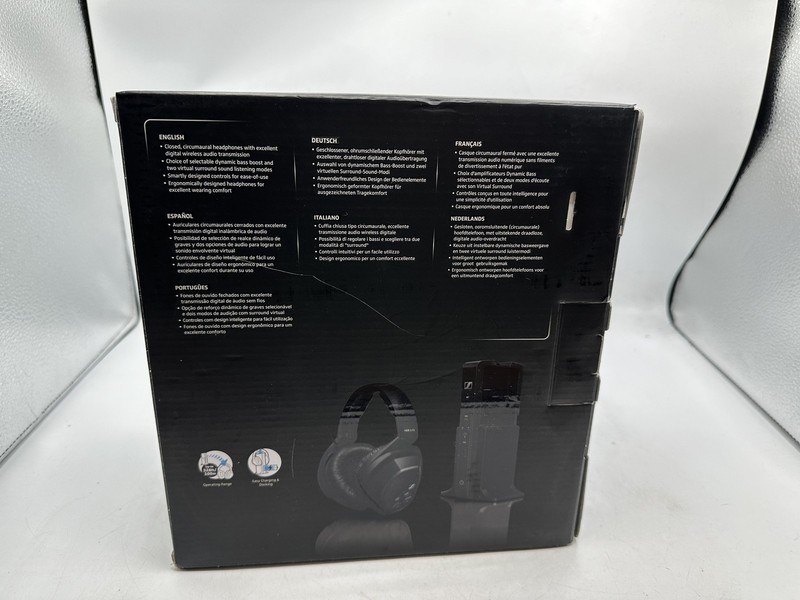 Sennheiser Over Ear RF Wireless Surround Sound TV Headphones RS 175 Complete gallery