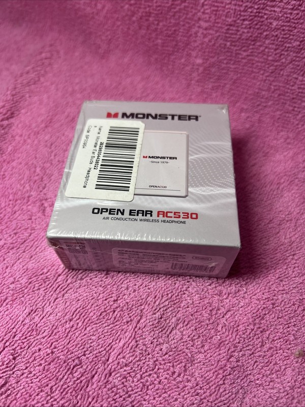 Monster Open Ear AC530 Air Conduction Wireless Headphone New Sealed White Color