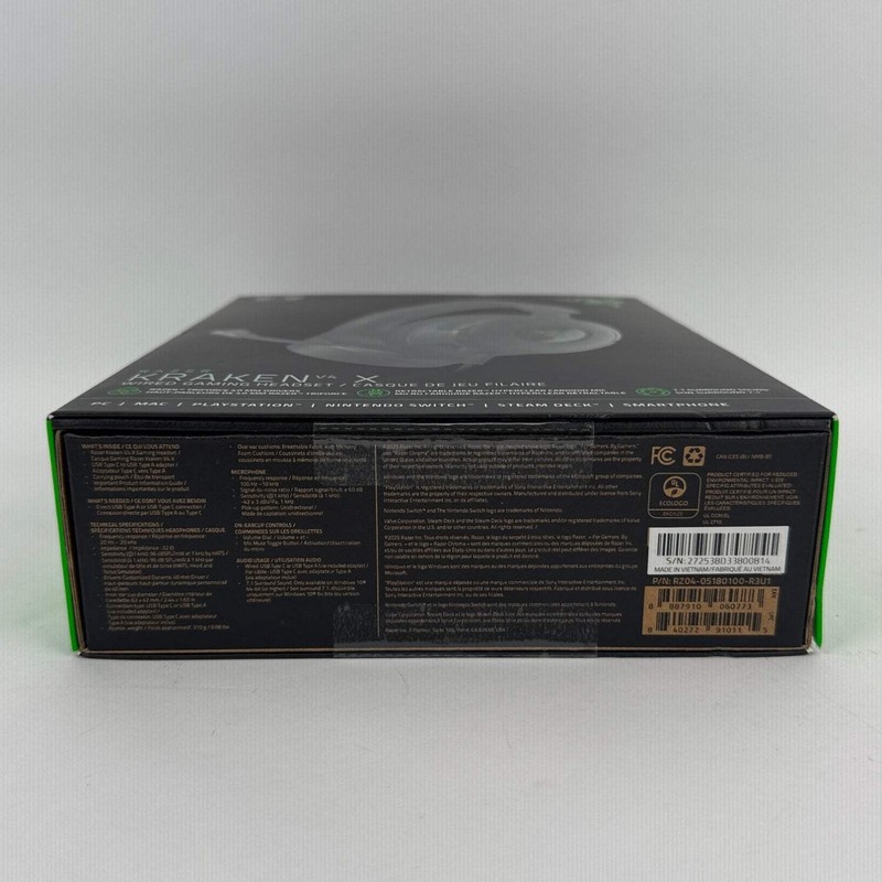 New Razer Kraken X V4 Wired Over-Ear Headphones Black gallery