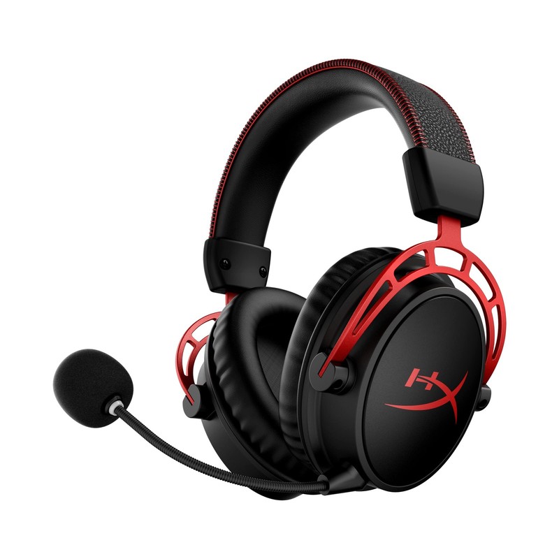 HyperX Cloud Alpha Wireless Gaming Headset for PC, PS5, and PS4 – Black/Red