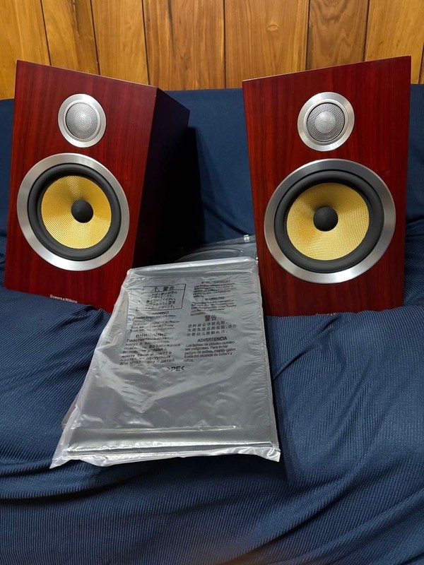 Bowers & Wilkins B&W CM5 S2 Bookshelf Speakers Pair Rosewood/Black Mint Tested