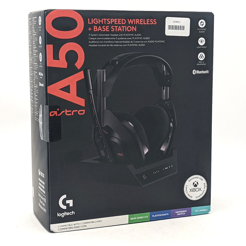 Logitech Astro A50 Gen 5 Lightspeed Wireless + Base Station Black – (939-002217)