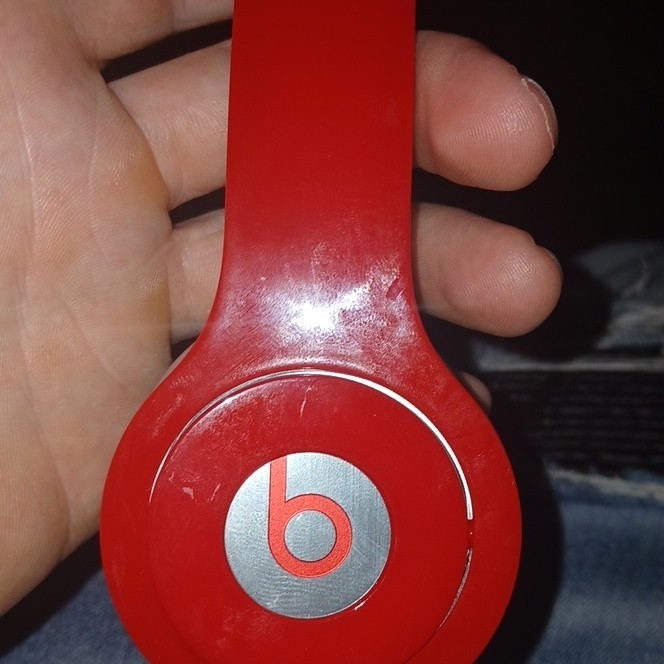 Beats by Dr. Dre Solo HD Wired On-Ear Headphones Red/Black w/ On-Cable Mic gallery