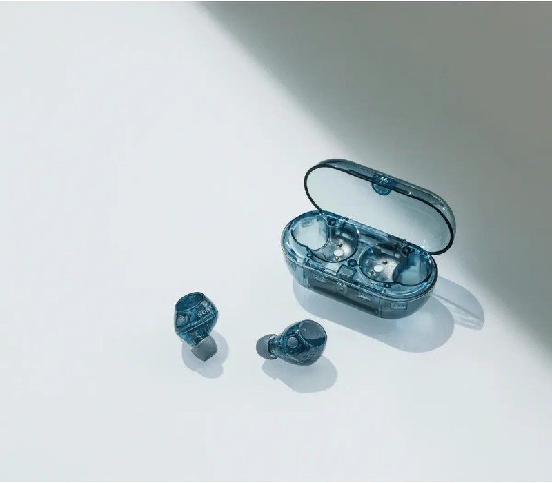 Genuine Sony WF-C710N/L Truly Wireless Noise-Canceling Earbuds Glass Blue B gallery