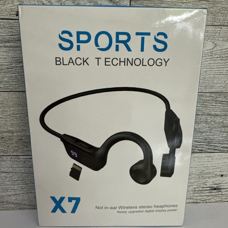 Sports Black Technology NOT in-Ear Wireless Stereo Headphones Model:X7