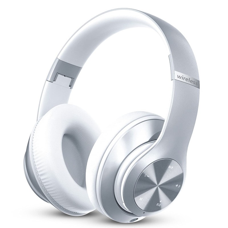 Headphones Wireless Bluetooth,60 Hours Playtime Foldable Lightweight Bluetoot…
