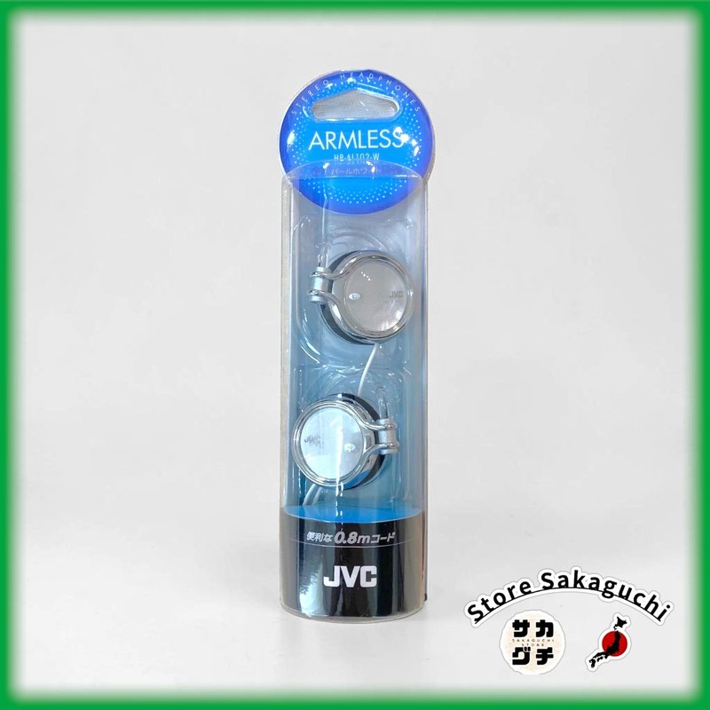 JVC HP-AL102 Clip-on Stereo Headphones Silver Pearl White Stylish Ear-hook 3.5mm gallery
