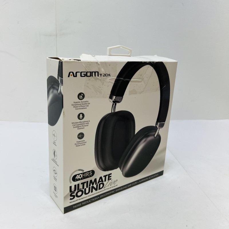 Argom Tech Ultimate Sound Live Wireless Bluetooth Headphones 40Hrs – Black gallery