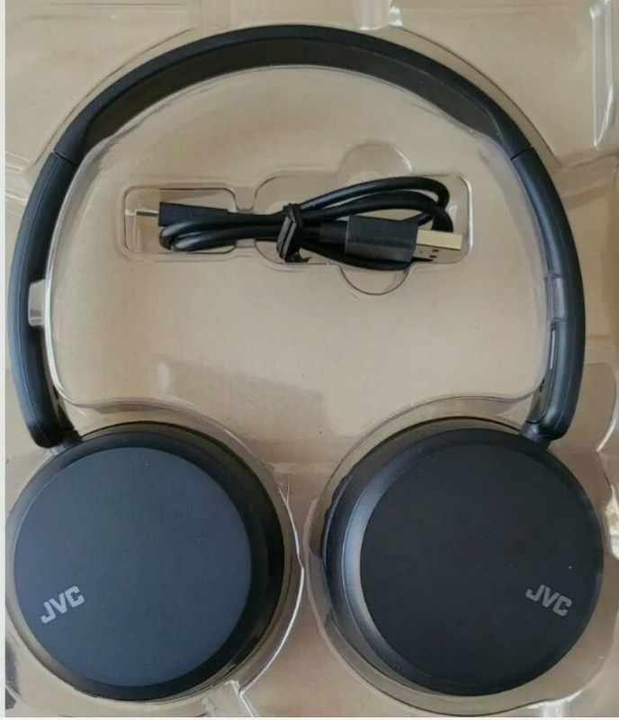 JVC HA-S35BT BLACK DEEP BASS BT WIRELESS HEADPHONES.