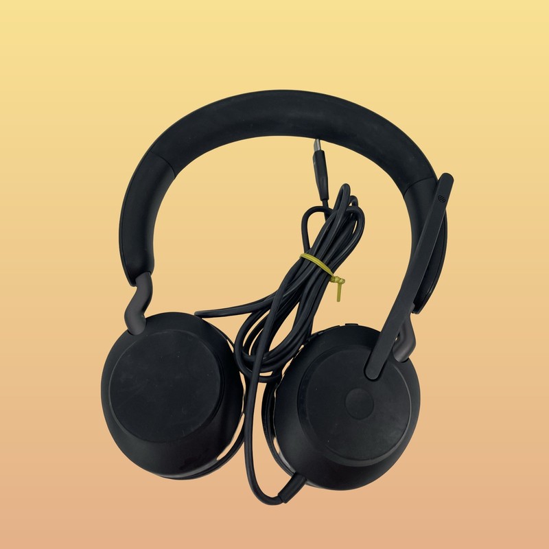 Lot of 7 Jabra Evolve2 40 Wired Headphones HSC130 Black #UL2375 gallery