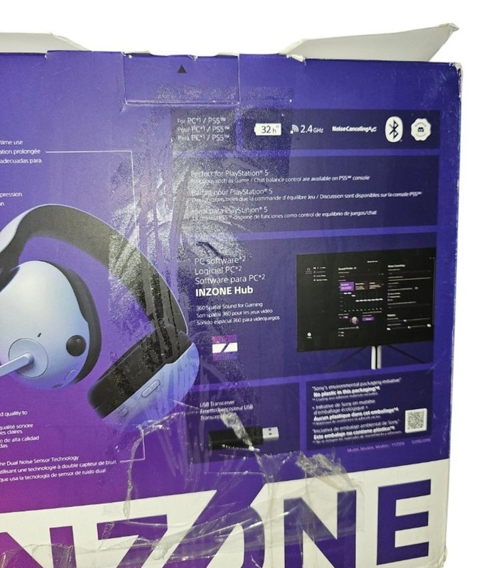 Sony INZONE H9 Wireless Gaming Headset With Microphone For PS5 PC NEW Open Box gallery