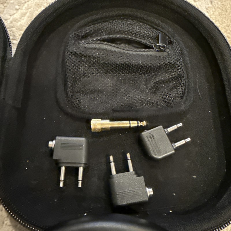 JVC HA-NC250 Stereo Headphones Noise Canceling w/ Case Adapters Wired gallery