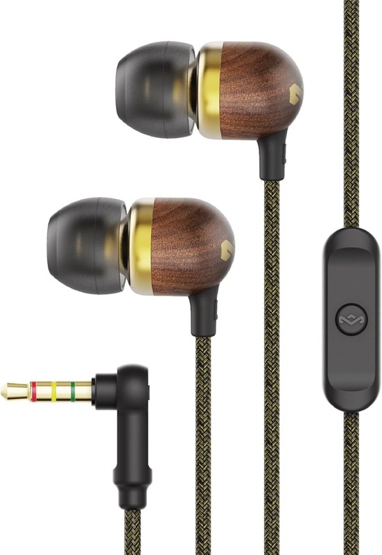 Wired Earphones with Microphone and Noise Isolating Design in Brass Finish gallery