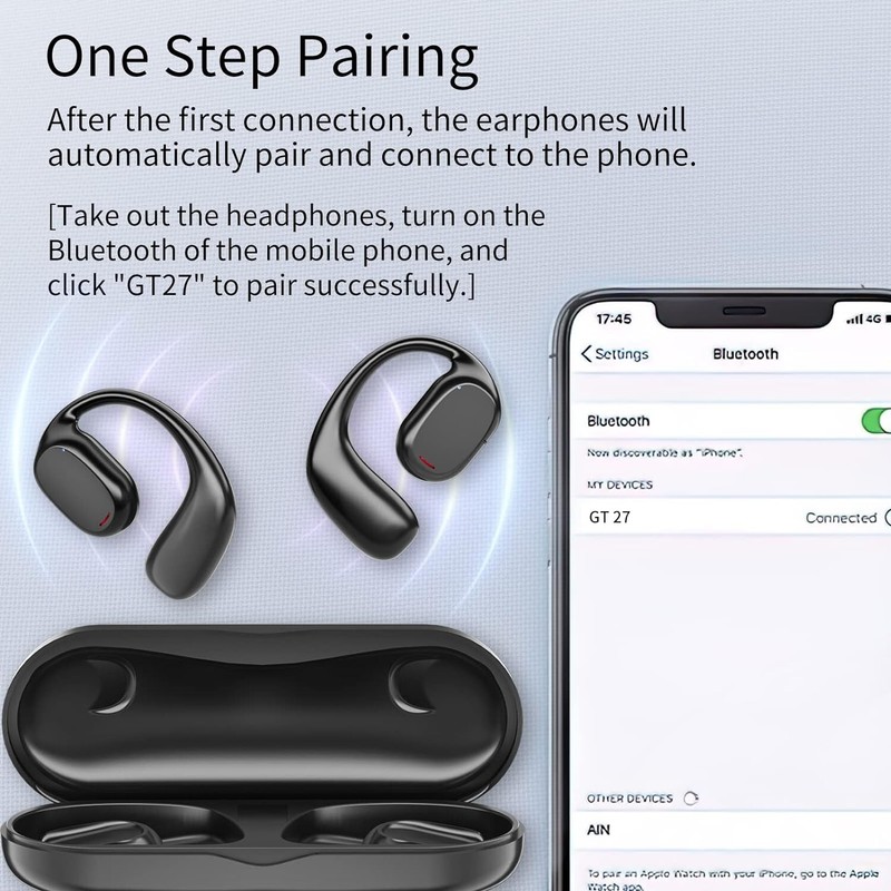 New Bluetooth 5.3 Headset Wireless Earbuds OWS Open Earphones Stereo Headphones gallery