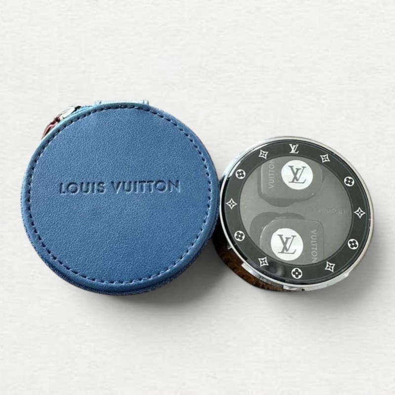 Louis Vuitton Horizon Black Silver Monogram Earbuds Wireless Bluetooth Double