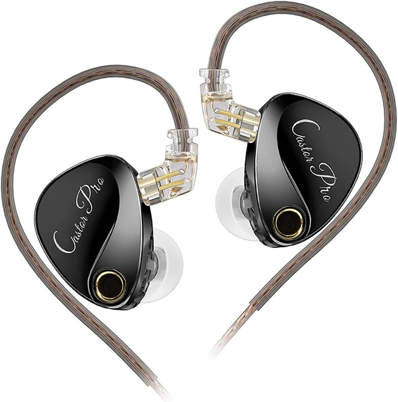 KZ Castor Pro Tunable in Ear Monitor, HiFi Improved Bass No Mic, Black