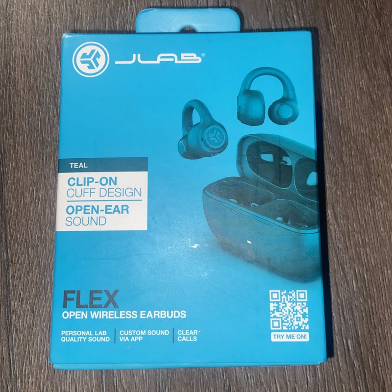 JLab Flex True Wireless Bluetooth Open-Ear Earbuds – New Open Box