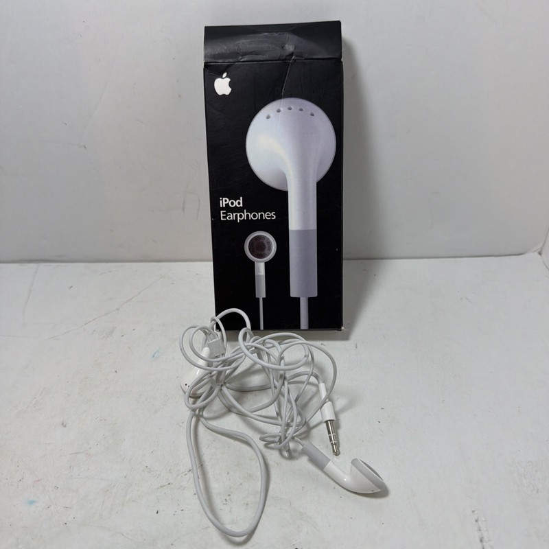 Genuine Apple 3.5mm Wired Stereo Earbud Earphones Headphones – White (MA662CH/A…