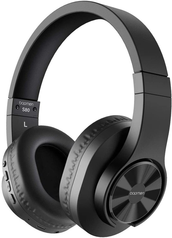 BOPMEN S80 Bluetooth Over Ear Headphones Wireless and Wired Headphones 2 In 1