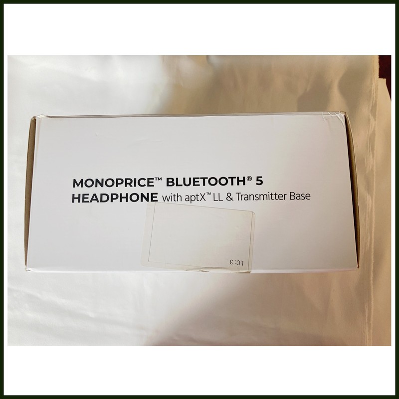 Monoprice Bluetooth 5 Headphone with aptX LL & Transmitter Base w/box gallery