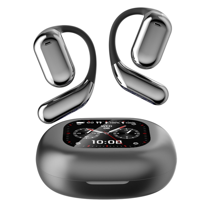 Q16 Pro Open Ear True Wireless Headphones Bluetooth 5.4 Noise Cancelling Earbuds