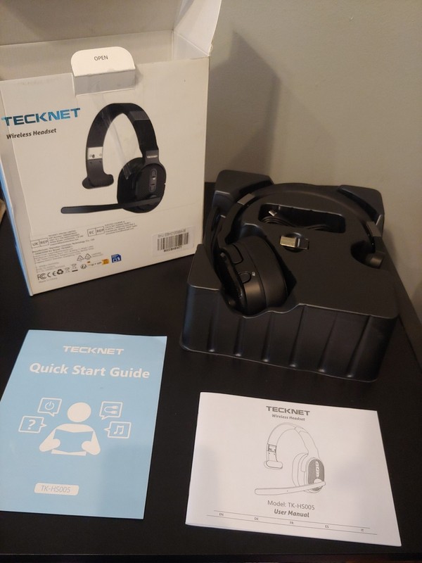 TechNet Wireless Headset. Model TK hS005. Open Box