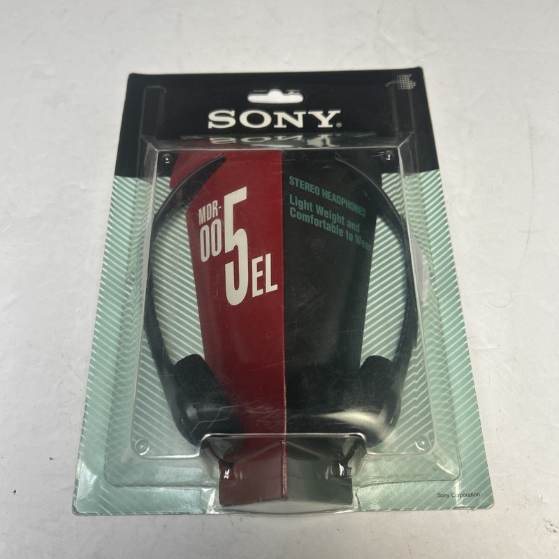 Sony MDR-005EL Light Weight Stereo Headphones for Walkman 1994 Vintage