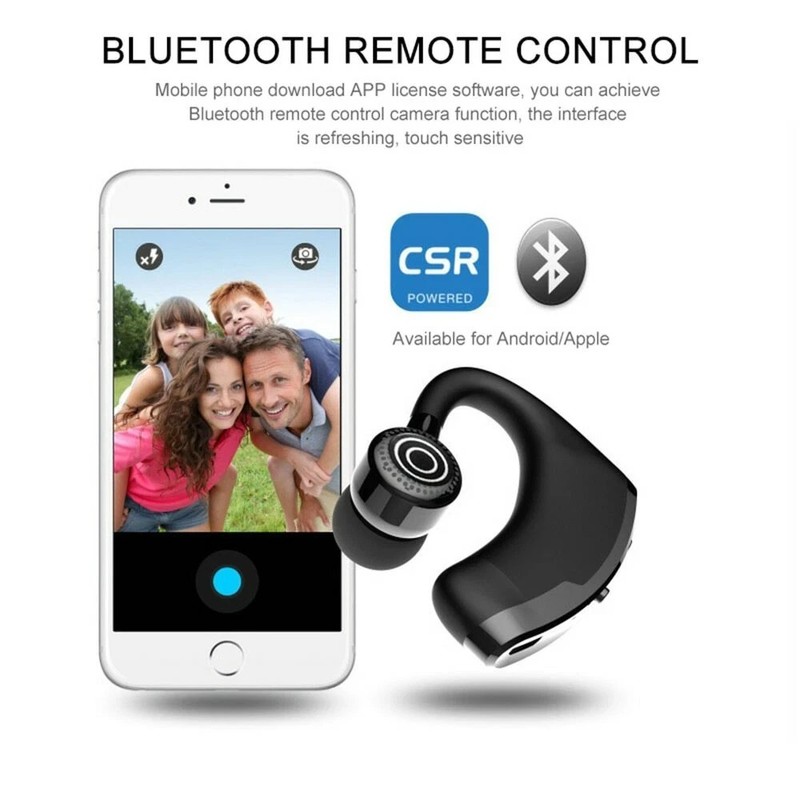 V9 Wireless Bluetooth 5.2 Headset Single Sports Headphone Earphone Handsfree NEW gallery