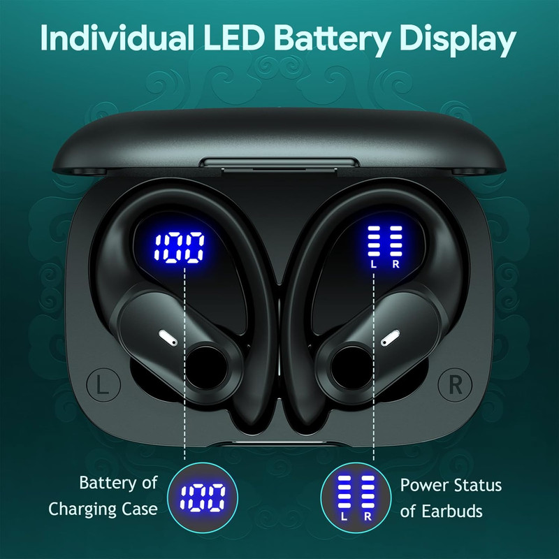 Active Noise Cancelling Ear Buds Wireless Earbuds 80H Playtime Bluetooth Headpho gallery