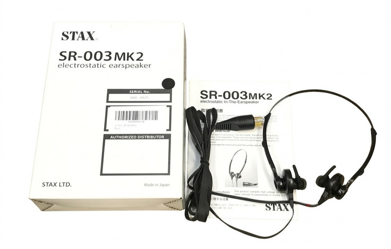 Stax SR-003MK2 Electrostatic In-Ear Speakers Earphones Earspeaker SRS-002 S-003