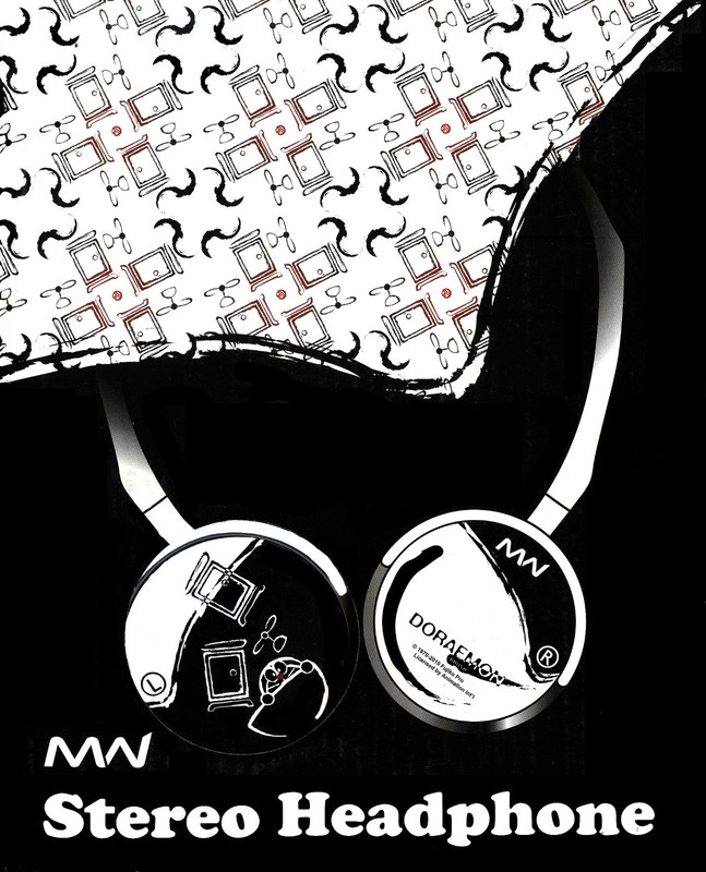 Doraemon 40th Anniversary Limited Edition Black & White DJ Style Headphone