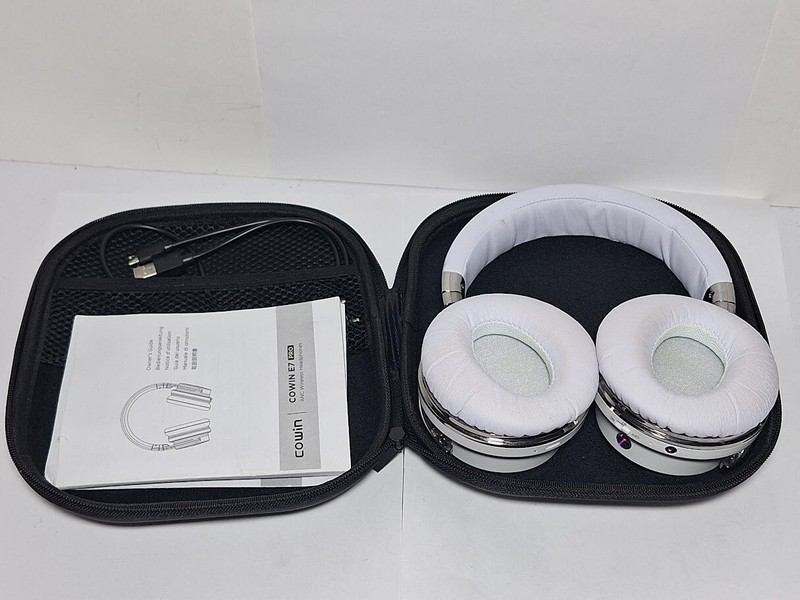 COWIN E7 PRO - Active Noise Cancelling Bluetooth Headphones White gallery
