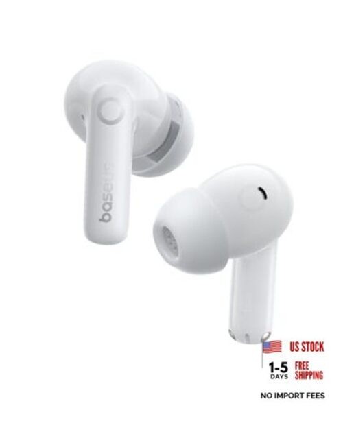 BP1 Pro Wireless Earbuds – Noise Cancelling – Real-Time Adaptive Moon White