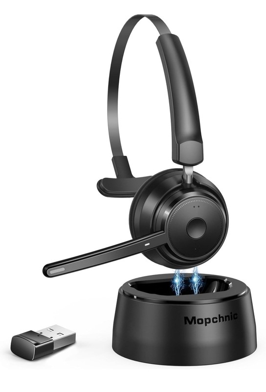 Bluetooth Headset Wireless Headphone with Microphone, On Ear Bluetooth with USB