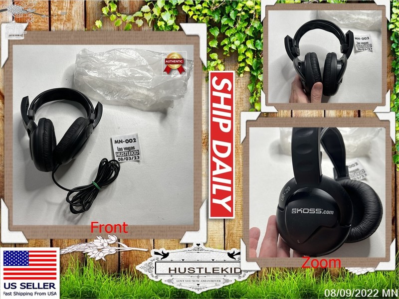Koss UR20 Full Size Stereo Over The Ear Headphones DJ Style Stereophone Black🔥