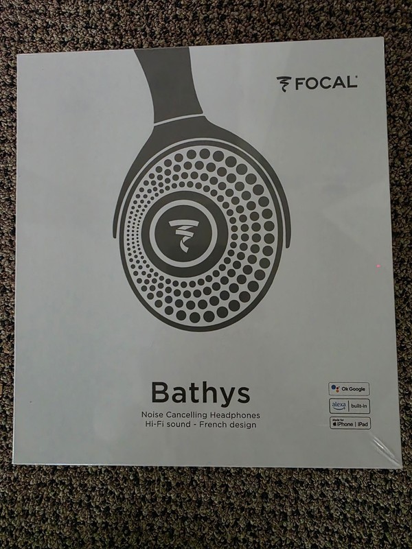 Focal Bathys Wireless HiFi Sound Over Ear Noise Cancelling Headphones-Black/Gray