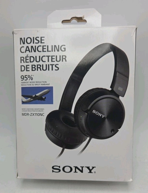 Sony MDRZX110NC Noise Cancelling Headphones, Black
