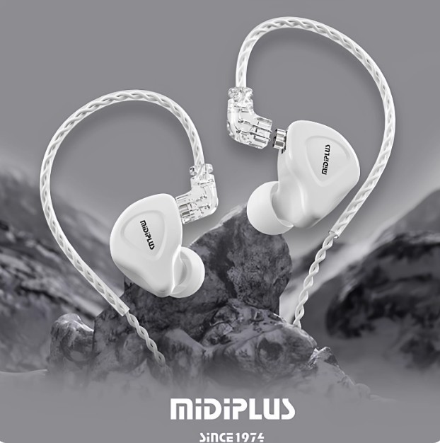 MIDIPLUS HP1 Live Monitoring Headphones Universal Wired InEar for Singing Mobile