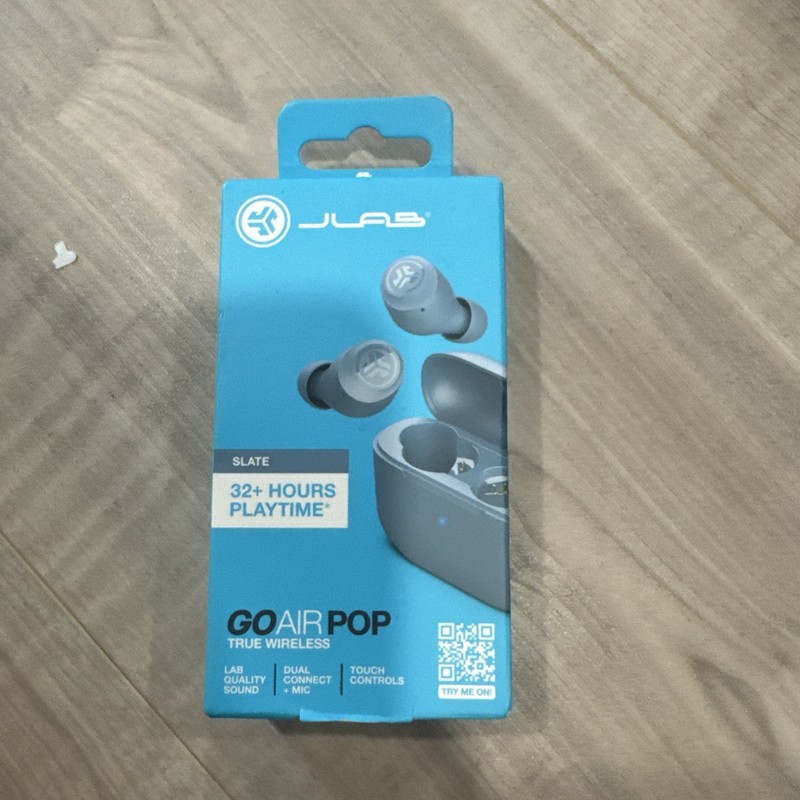 JLab EBGAIRPOPRSLT124 GO Air POP True Wireless In-Ear Headphones – Slate