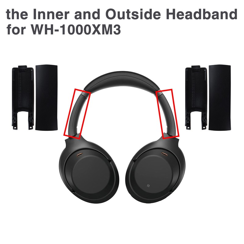 WH-1000XM3 Side Cover Slider Parts Kit Loop Headband Replace for Sony Headphones gallery