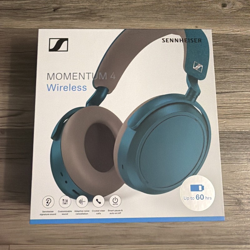 Sennheiser Momentum 4 Wireless Headphones Bluetooth Headset Noise Canceling TEAL