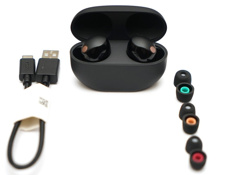Sony WF-1000XM5/B Headphones Wireless Bluetooth Noise Canceling Black WF1000XM5