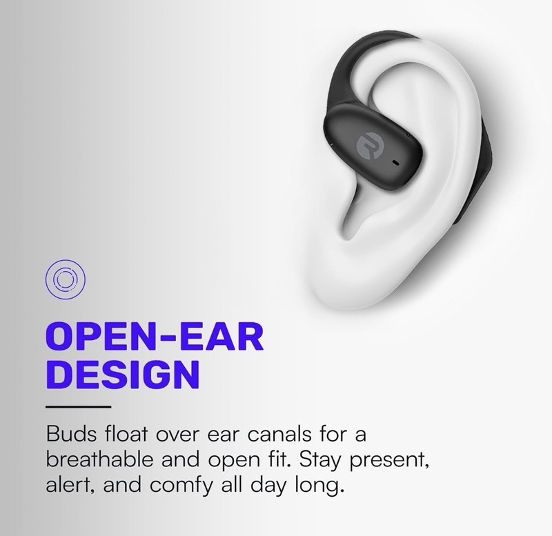 Raycon Essential Open Earbuds – True Wireless Open Ear Bluetooth 6.0 Headphones gallery