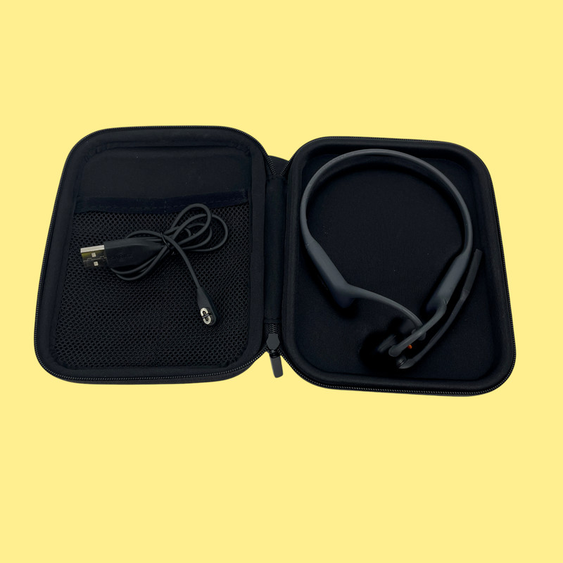 AS IS AfterShokz OpenComm ASC100 Stereo Bone Conduction Headset Black Issue
