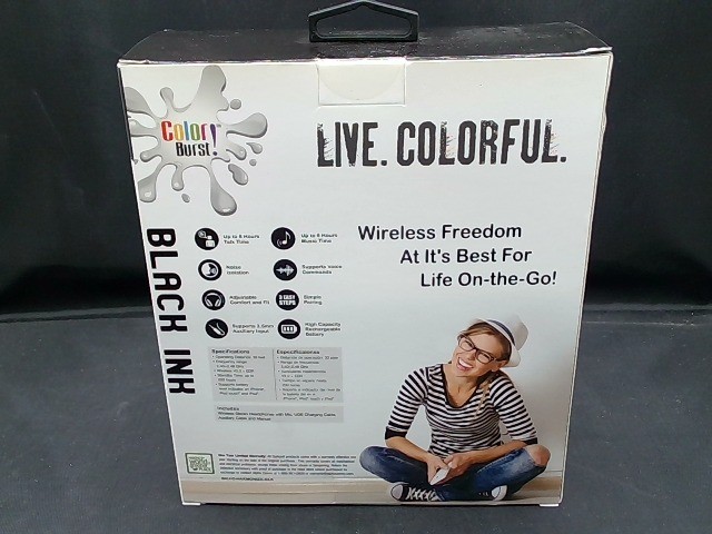 Quikcell Harmonize Wireless Stereo Headphones W/built In Mic - Black Hands Free gallery