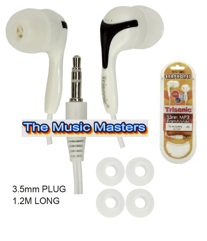 Wired 3.5mm In-Ear Stereo Earbuds Earphones Audio Headphones Headset White gallery
