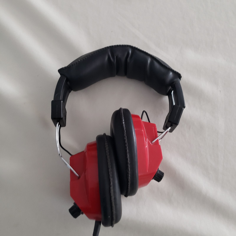Scanner Headphones Headset Red & Black Headphones #2
