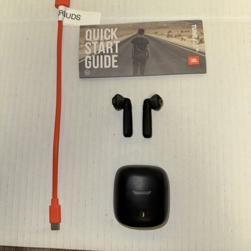JBL TUNE 225TWS True Wireless Earbud Headphones – black – used