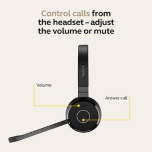 Jabra Evolve 65 TE Link MS Mono Stand Wireless Kopfhörer gallery