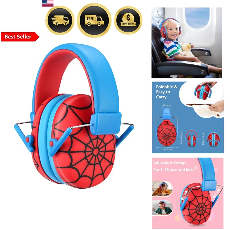 Kids Noise Cancelling Headphones, Kids Ear Protection Monster Jam Truck, Fire…